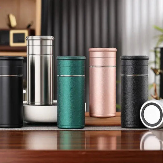 Gourde Isotherme Thermos Théière 500ml avec infuseur à thé