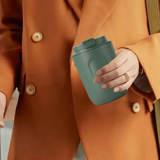 Mini thermos isotherme vert 220 ml pour café, thé et boissons chaudes | La Gourde ®