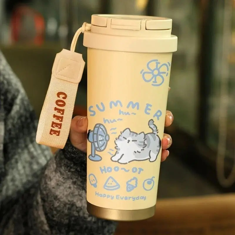 Mug de voyage double paroi pour café, thé, smoothie et boissons fraîches | La Gourde®