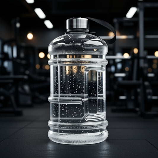 Choisissez le Bidon d'Eau Sport Transparent 2L pour profiter d'une Gourde Bidon 2L robuste et légère. Sa grande capacité de 2 litres limite les remplissages et accompagne vos séances de musculation, de running, de randonnée ou vos longues journées de travail. | La Gourde