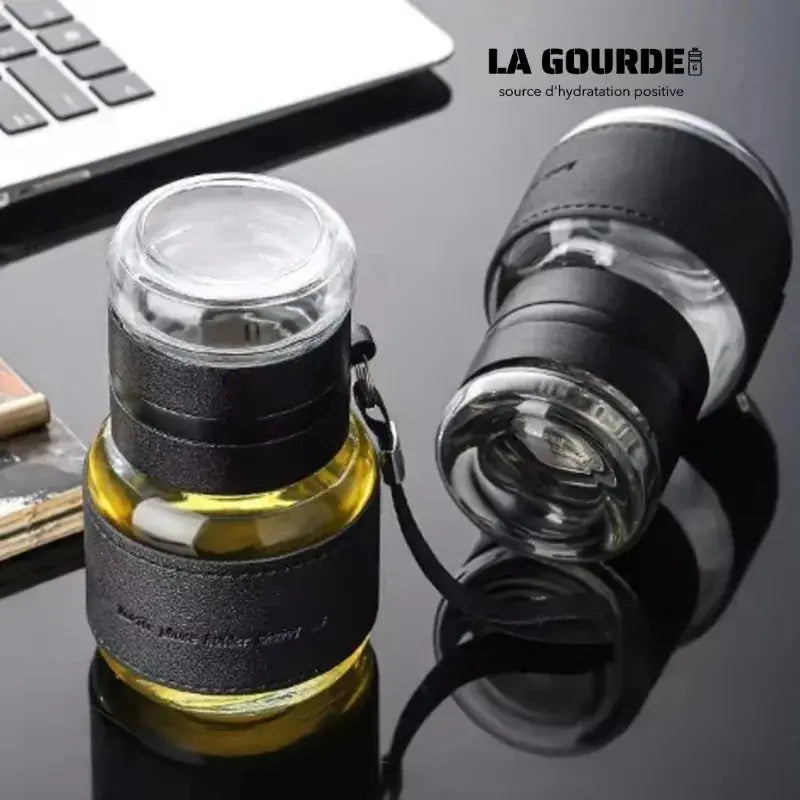 Mini Bouteille en Verre à Infusion 320 ml – Pause thé nomade