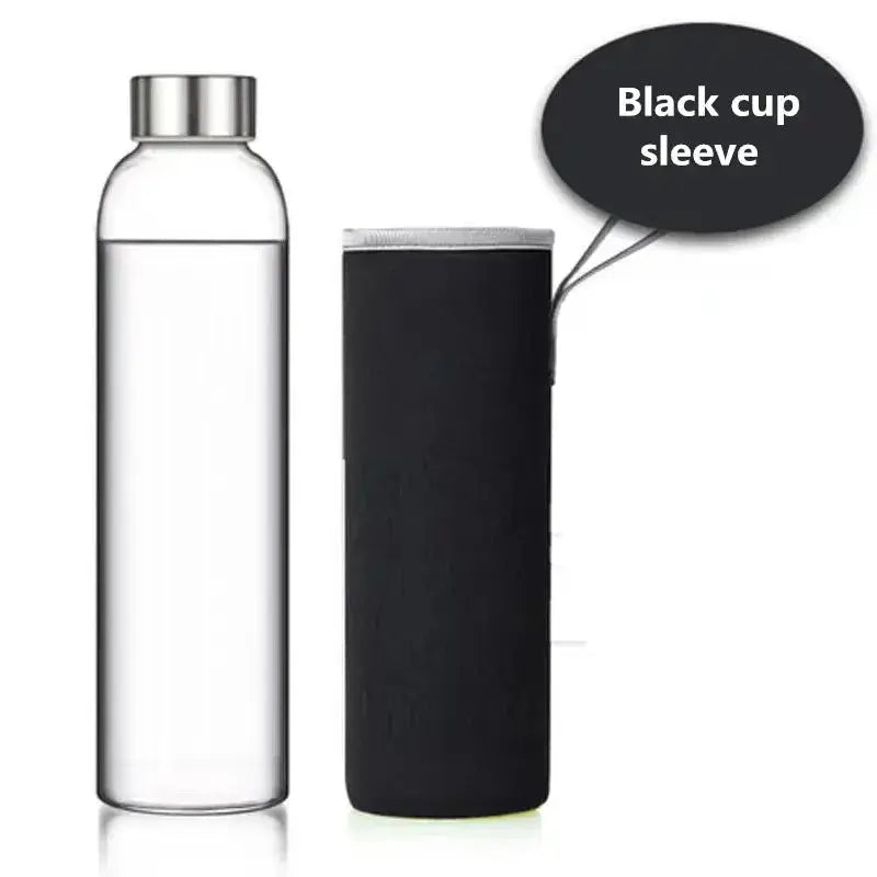 
Bouteille En Verre Borosilicaté Avec Manchon de Protection 550ml portable
