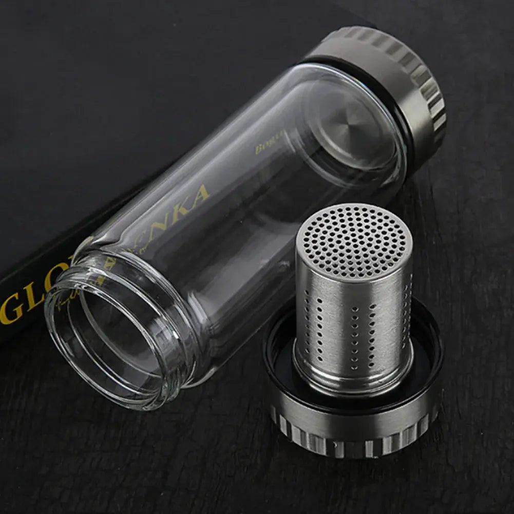 Bouteille à Infusion Verre 420 ml – Format compact dans un sac