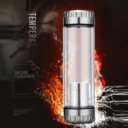 Bouteille à Infusion Verre 420 ml – Utilisation au bureau