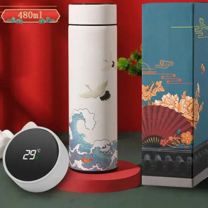 Bouteille Thermos Isotherme Japonaise (Connectée), gourde inox 304, température digitale, étanche, écologique, parfaite pour le quotidien | La Gourde®