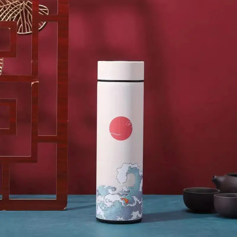 
Bouteille Thermos Isotherme Japonaise (Connectée), gourde connectée intelligente, écran tactile LED, acier inoxydable alimentaire, parfaite pour le travail | La Gourde®
