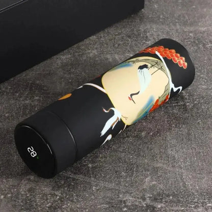 Bouteille Thermos Isotherme Japonaise (Intelligente), bouteille isotherme japonaise, affichage intelligent de la température, sans BPA, double paroi, parfaite pour le voyage | La Gourde®
