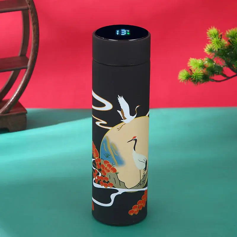 
Bouteille Thermos Isotherme Japonaise (Intelligente), gourde japonaise design, température intelligente, double isolation, sans BPA, parfaite pour le café | La Gourde®