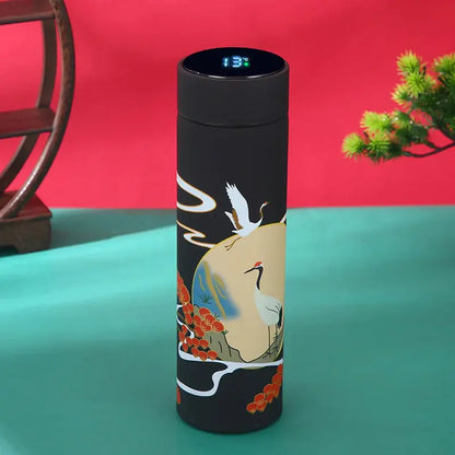 
Bouteille Thermos Isotherme Japonaise (Intelligente), gourde japonaise design, température intelligente, double isolation, sans BPA, parfaite pour le café | La Gourde®