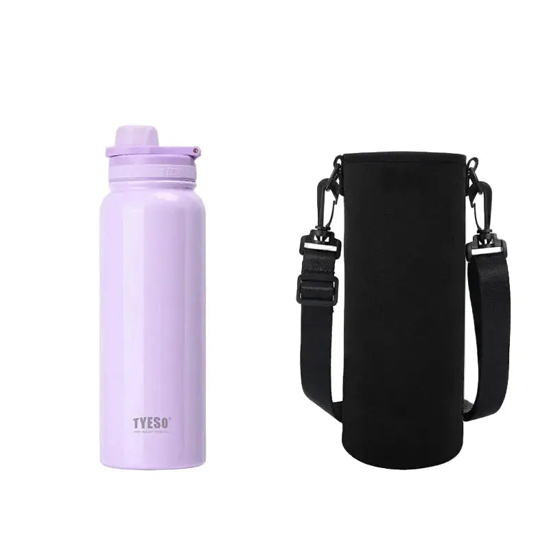 Bouteille Thermos Violet 750 ml - avec sacoche isotherme néoprene