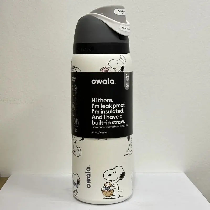 Bouteille isotherme Snoopy 24 oz en acier inoxydable