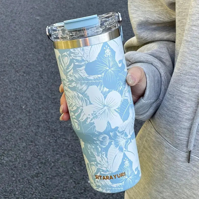 
Bouteille thermos isotherme 900 ml avec design fleuri