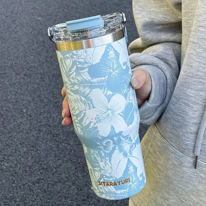 
Bouteille thermos isotherme 900 ml avec design fleuri