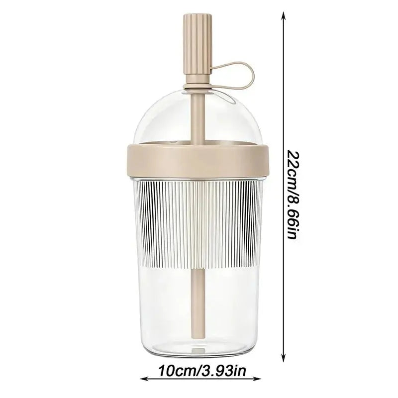 Gobelet Plastique Réutilisable – Bubble Tea et Café Glacé, Gobelet Réutilisable, Gobelet plastique transparent, Gobelet plastique avec couvercle, gobelet plastique dur, idéal pour bubble tea, café glacé et thé glacé | La Gourde®