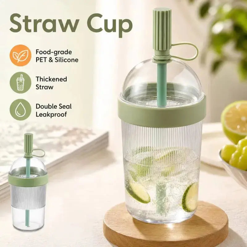 
Gobelet Plastique Réutilisable – Bubble Tea et Café Glacé, Gobelet transparent plastique, Gobelet Réutilisable, grande capacité, parfait pour les frappés | La Gourde®