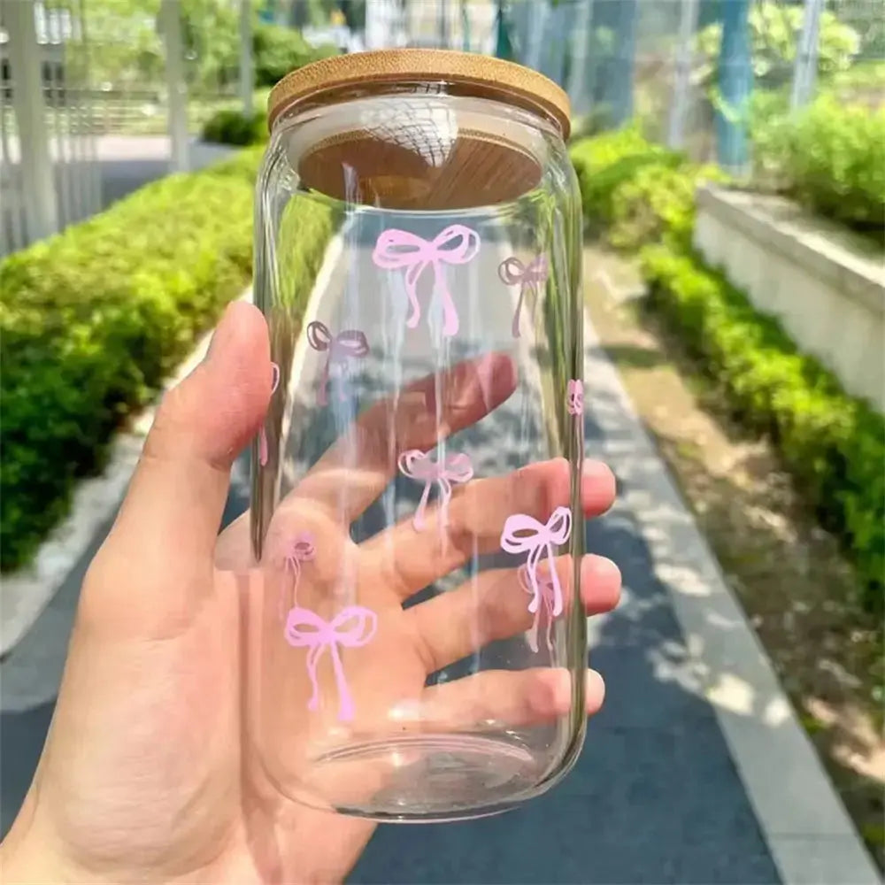 Gobelet Transparent Avec Paille En Verre