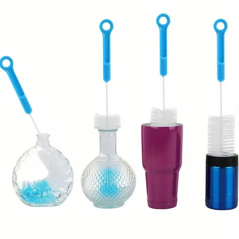 Goupillon bouteille en verre avec manche ergonomique pour un nettoyage rapide et efficace | La Gourde