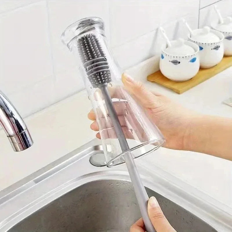 Goupillon silicone biberon haute qualité pour nettoyage hygiénique des accessoires bébé | La Gourde