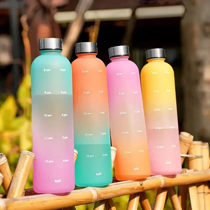 Gourde motivation Gourde 1L avec graduation horaire pour hydratation quotidienne