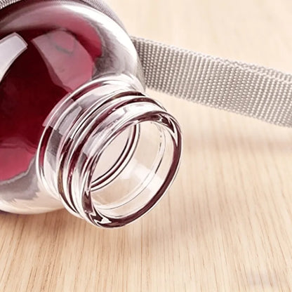 Gourde En Verre Transparent 360ml , gourde en verre pour boire plus d’eau chaque jour | La Gourde