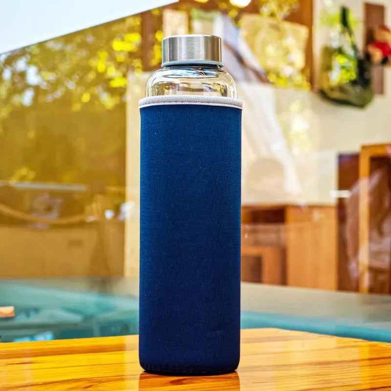 Gourde En Verre Transparent 360ml | Anti-Fuite, Réutilisable & Sans BPA, gourde en verre transparent 360ml réutilisable | La Gourde
