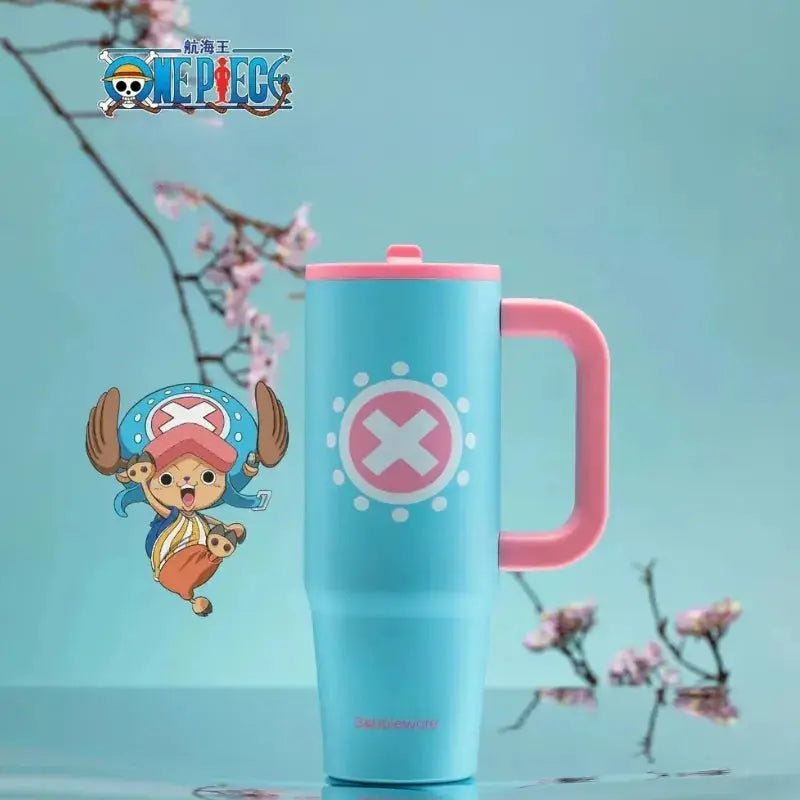 
Gourde One Piece Chopper bleue avec poignée intégrée