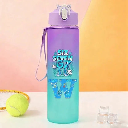Gourde Personnalisable Enfant Lettre A-Z 750 ml (Six Seven)
