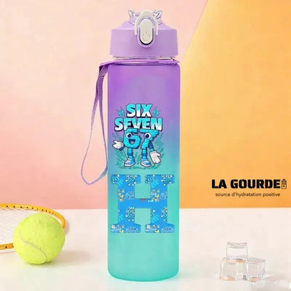 Gourde Personnalisable Enfant Lettre A-Z 750 ml (Six Seven)