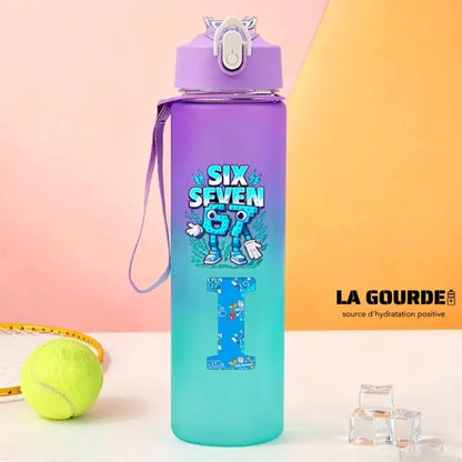 Gourde Personnalisable Enfant Lettre A-Z 750 ml (Six Seven)