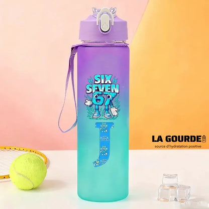 Gourde Personnalisable Enfant Lettre A-Z 750 ml (Six Seven)