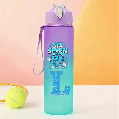 Gourde Personnalisable Enfant Lettre A-Z 750 ml (Six Seven)