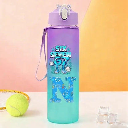 Gourde Personnalisable Enfant Lettre A-Z 750 ml (Six Seven)