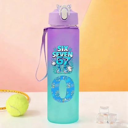Gourde Personnalisable Enfant Lettre A-Z 750 ml (Six Seven)