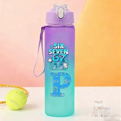 Gourde Personnalisable Enfant Lettre A-Z 750 ml (Six Seven)