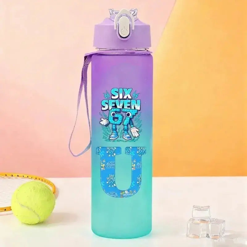 Gourde Personnalisable Enfant Lettre A-Z 750 ml (Six Seven) La Gourde