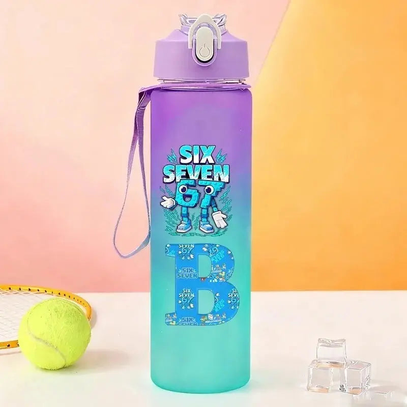 Gourde Personnalisable Enfant Lettre A-Z 750 ml (Six Seven)