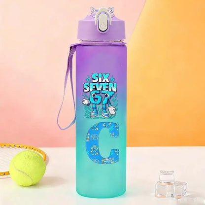 Gourde Personnalisable Enfant Lettre A-Z 750 ml (Six Seven)