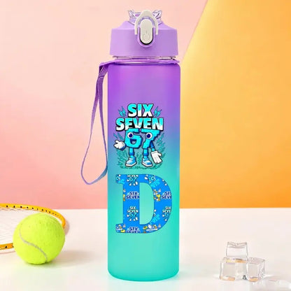 Gourde Personnalisable Enfant Lettre A-Z 750 ml (Six Seven)