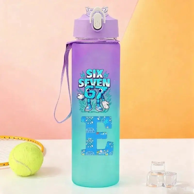 Gourde Personnalisable Enfant Lettre A-Z 750 ml (Six Seven)