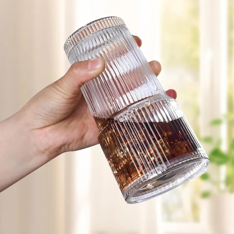 Gourde verre portable 600ml adaptée aux voyages, bureau, pique-nique et activités quotidiennes | La Gourde 
