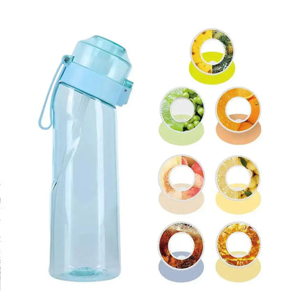 Gourde Aromatisée à l'Air Bleu  avec paille intégrée et 7 saveur fruits , Gourde aromatisé, gourde saveur olfactive, gourde saveur fruit, gourde avec saveur, gourde pods saveur