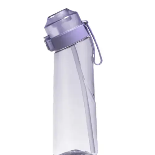 Gourde Aromatisée à l'Air violet transparente avec paille, Gourde aromatisé, gourde saveur olfactive, gourde saveur fruit, gourde avec saveur, gourde pods saveur 