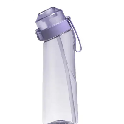 Gourde Aromatisée à l'Air violet transparente avec paille, Gourde aromatisé, gourde saveur olfactive, gourde saveur fruit, gourde avec saveur, gourde pods saveur 