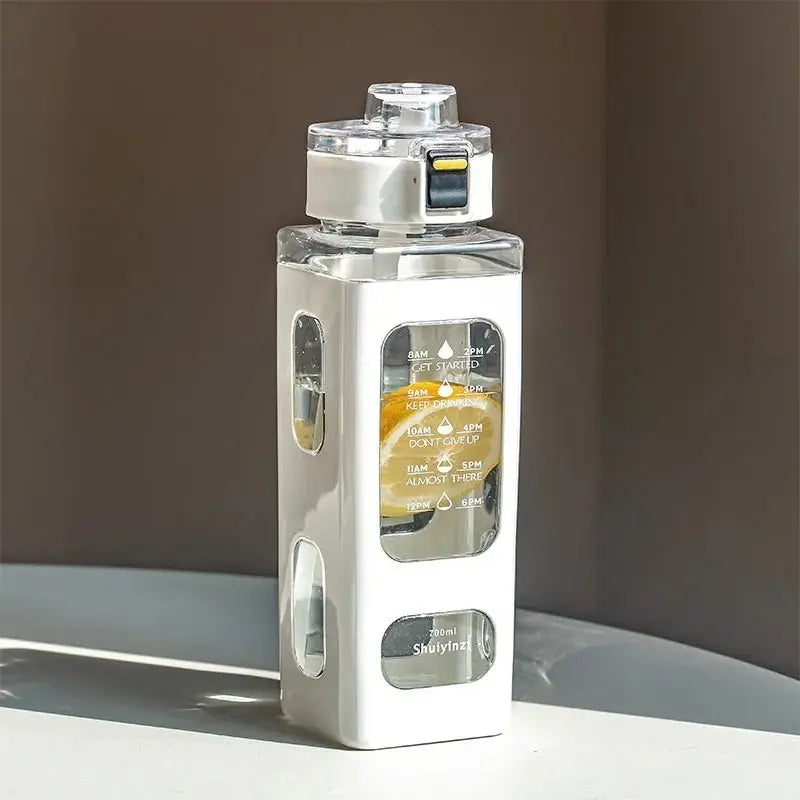 
Gourde d'Eau Carrée 900 ml avec paille intégrée pour activités en plein air
