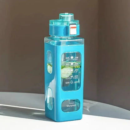 
Gourde d'Eau Carrée 900 ml bouteille sans BPA pratique pour sport et déplacements