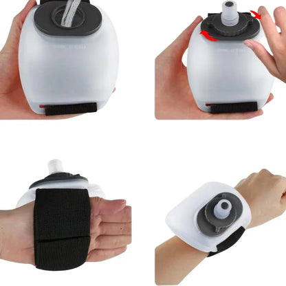 
Gourde De Sport Poignet Running 200ML, gourde hydratation sportive, silicone alimentaire sans BPA, bracelet confortable, parfaite pour escalade et randonnée | La Gourde®