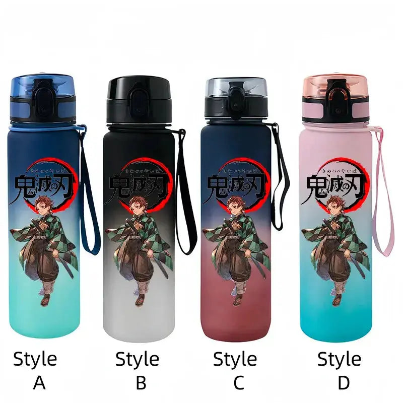 
Gourde Demon Slayer Portable 650ml avec design anime Tanjirou et Nezuko pour les passionnés de manga
