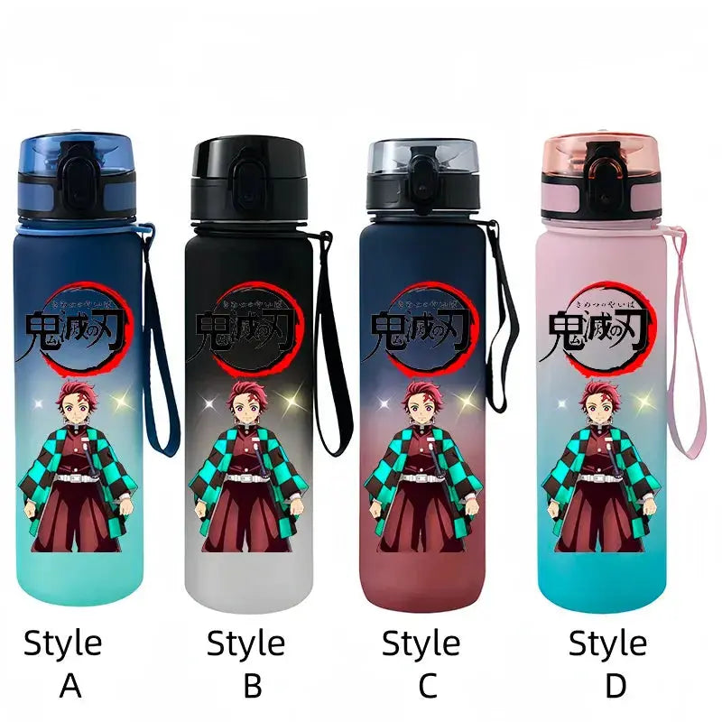 
Gourde Demon Slayer Portable 650ml bouteille d'eau 650 ml avec illustrations de Tanjirou et Nezuko