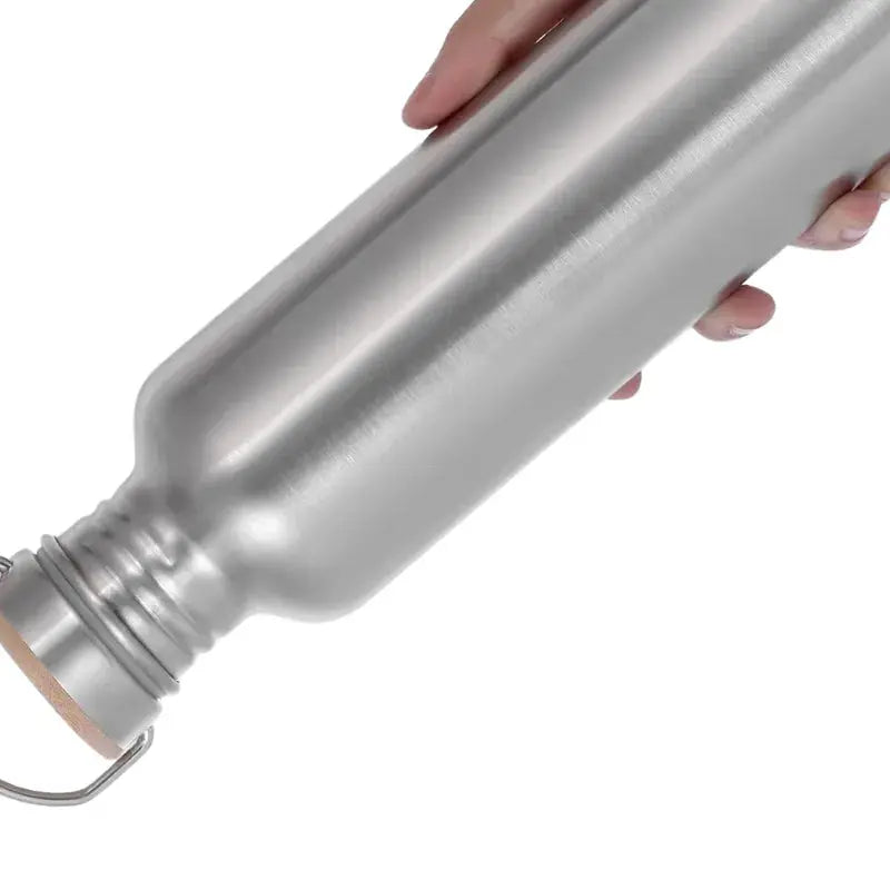 Gourde En Métal 1000ml, Bouteille métal, gourde métallique isotherme, large ouverture, facile à nettoyer, idéale pour le bureau | La Gourde®