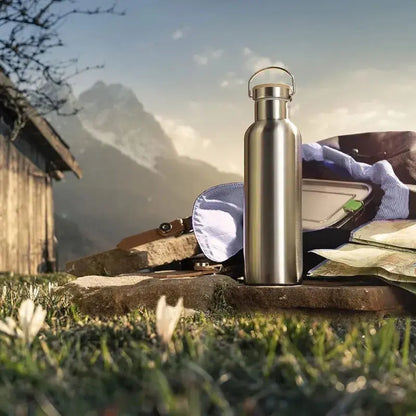 Gourde En Métal 1000ml, Gourde isotherme 1 litre, Meilleure gourde isotherme 1L, Gourde 1L isotherme inox, anti-fuite, sans BPA, idéale pour une hydratation durable et les activités de plein air | La Gourde®